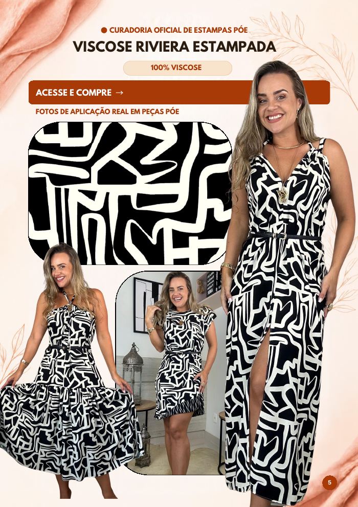 Viscose Riviera estampada