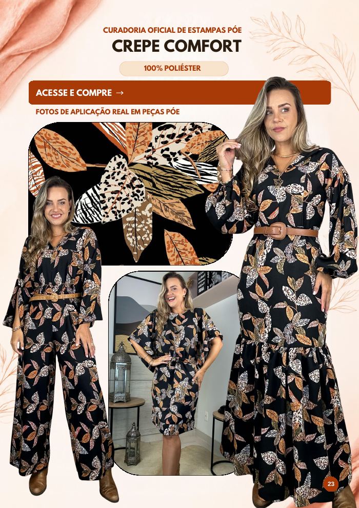 Crepe Comfort estampado